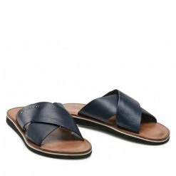 Clogs And Mules Slides WOJAS - 9259-56 Granatowy Navy Blue 10 Clogs And Mules Slides WOJAS - 9259-56 Granatowy Navy Blue -Cheap Wojas Store 05 0000300959053 rz