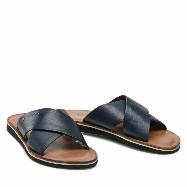 Clogs And Mules Slides WOJAS - 9259-56 Granatowy Navy Blue 5 Clogs And Mules Slides WOJAS - 9259-56 Granatowy Navy Blue - Image 5