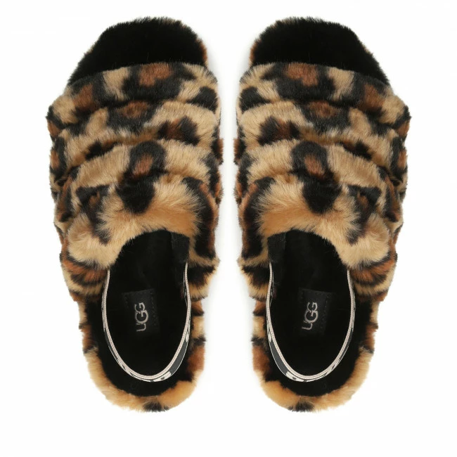 Slippers UGG - W Fluff Yeah Slide Spotty 1130883 Nat Brown 5 Slippers UGG - W Fluff Yeah Slide Spotty 1130883 Nat Brown - Image 5