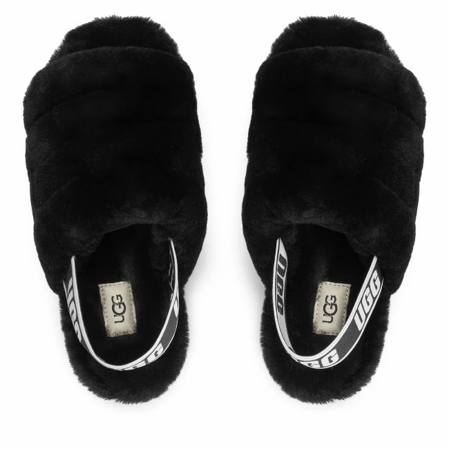 Slippers UGG - W Fluff Yeah Slide 1095119 W/Blk Black 6 Slippers UGG - W Fluff Yeah Slide 1095119 W/Blk Black - Image 6