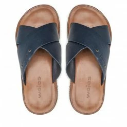 Clogs And Mules Slides WOJAS - 9259-56 Granatowy Navy Blue 11 Clogs And Mules Slides WOJAS - 9259-56 Granatowy Navy Blue -Cheap Wojas Store 06 0000300959053 rz