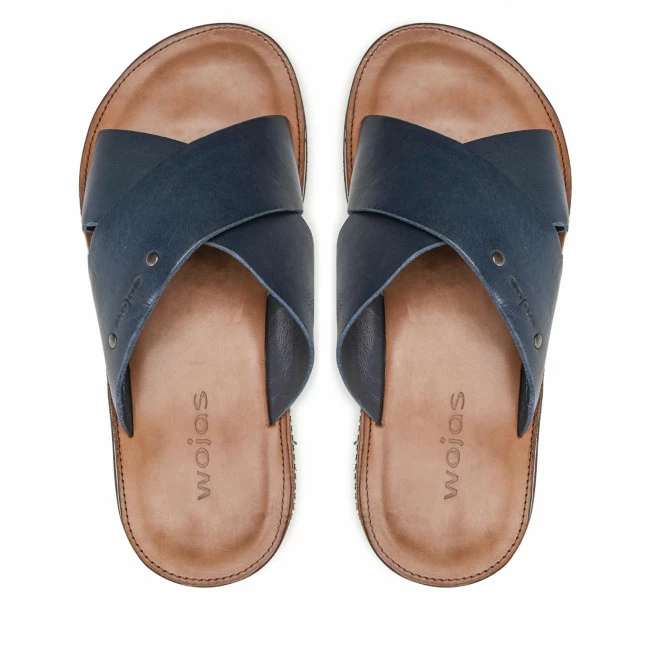 Clogs And Mules Slides WOJAS - 9259-56 Granatowy Navy Blue 6 Clogs And Mules Slides WOJAS - 9259-56 Granatowy Navy Blue - Image 6