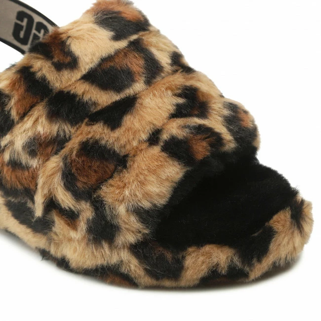 Slippers UGG - W Fluff Yeah Slide Spotty 1130883 Nat Brown 6 Slippers UGG - W Fluff Yeah Slide Spotty 1130883 Nat Brown - Image 6
