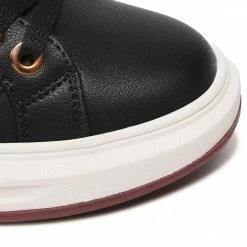 Sneakers Trainers WRANGLER - Jolin Zip WL22660A Black/Burgundy 338 Black -Cheap Wojas Store 06 0000301512592 rz