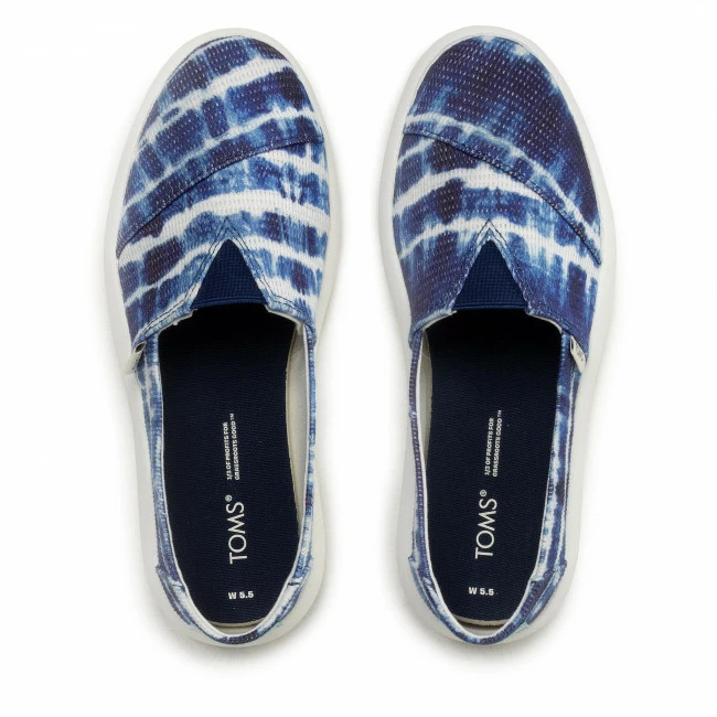 Flats Shoes TOMS - Alpargata Mallow 10017835 Navy Batik Tie/Dye Crochet Navy Blue 6 Flats Shoes TOMS - Alpargata Mallow 10017835 Navy Batik Tie/Dye Crochet Navy Blue - Image 6